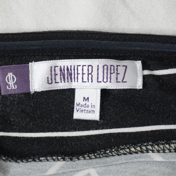 J Lopez striped BEACHY Navy/White Halter Maxi stretchy flattering size M - Picture 2 of 7